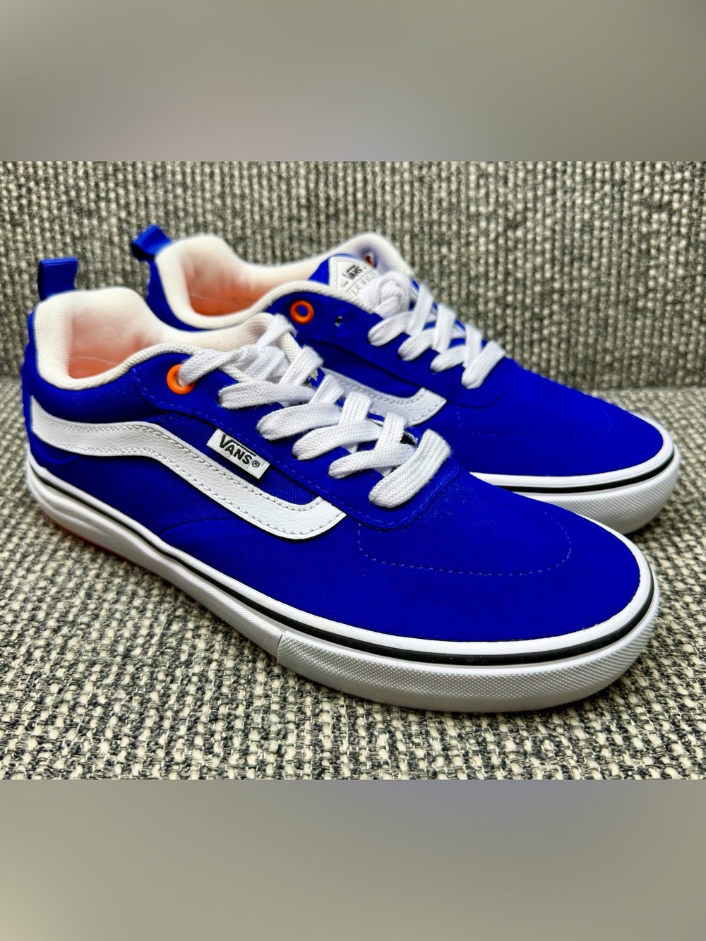 Vans Kyle Walker Pro Skate Shoes PopCush Blue Orange Sneakers Mens 6.5 NWOT